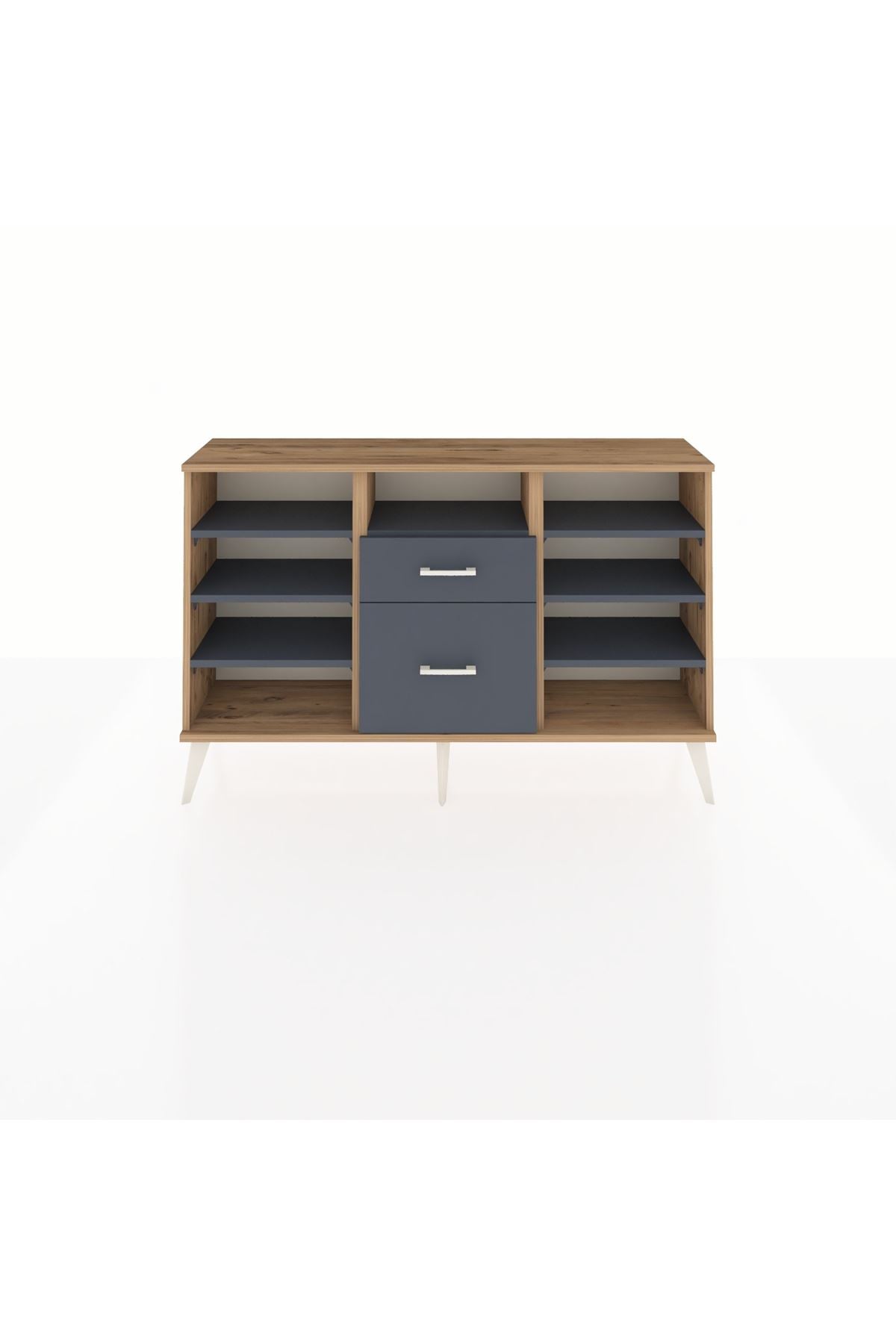 Arges Konsol 7 Raflı 2 Çekmeceli 132x30x83 - S144M013V26A