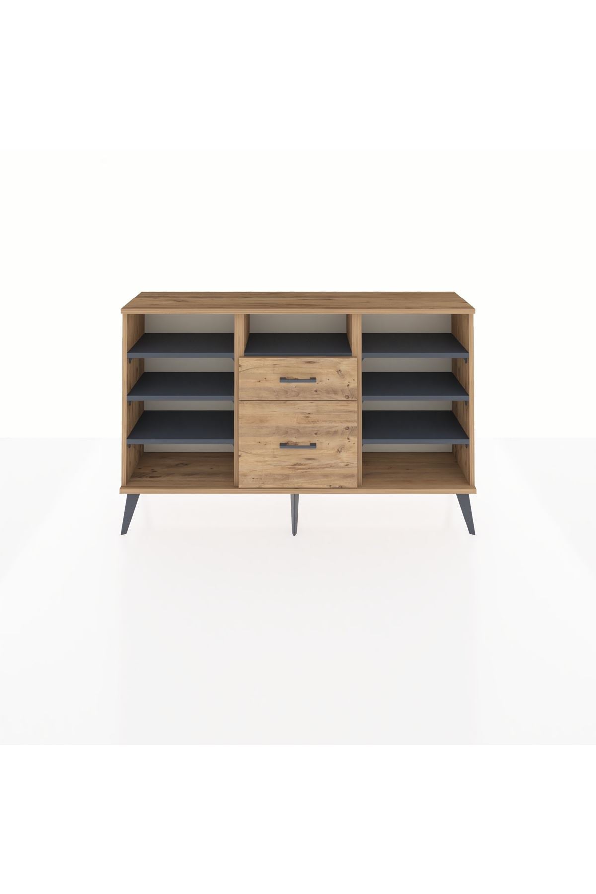 Arges Konsol 7 Raflı 2 Çekmeceli 132x30x83 - S144M013V27A