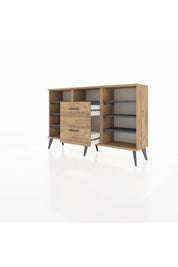 Arges Konsol 7 Raflı 2 Çekmeceli 132x30x83 - S144M013V27A