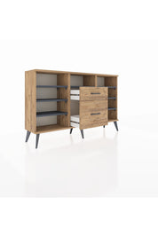 Arges Konsol 7 Raflı 2 Çekmeceli 132x30x83 - S144M013V27A