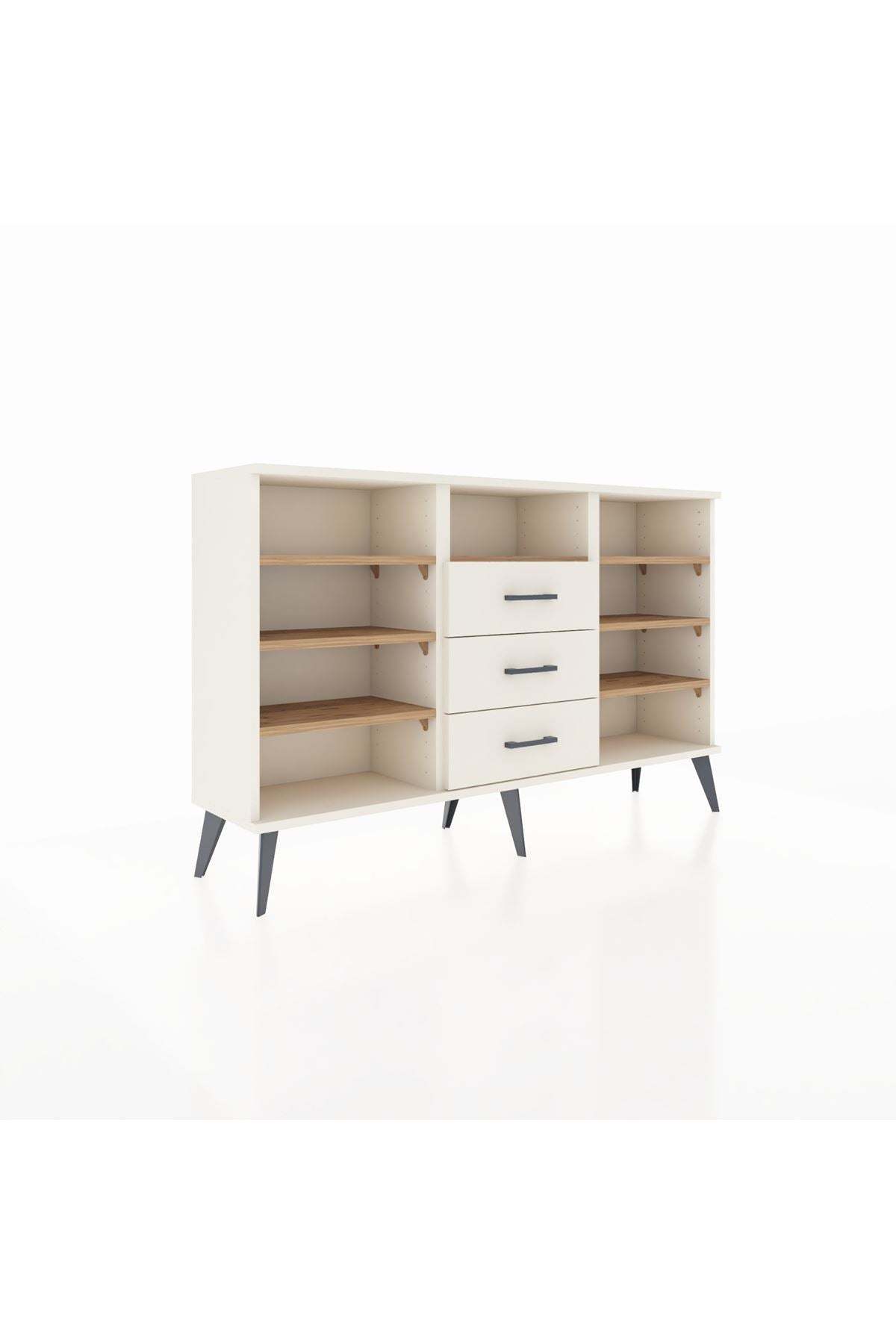 Arges Konsol 7 Raflı 3 Çekmeceli 132x30x83 - S144M014V01A