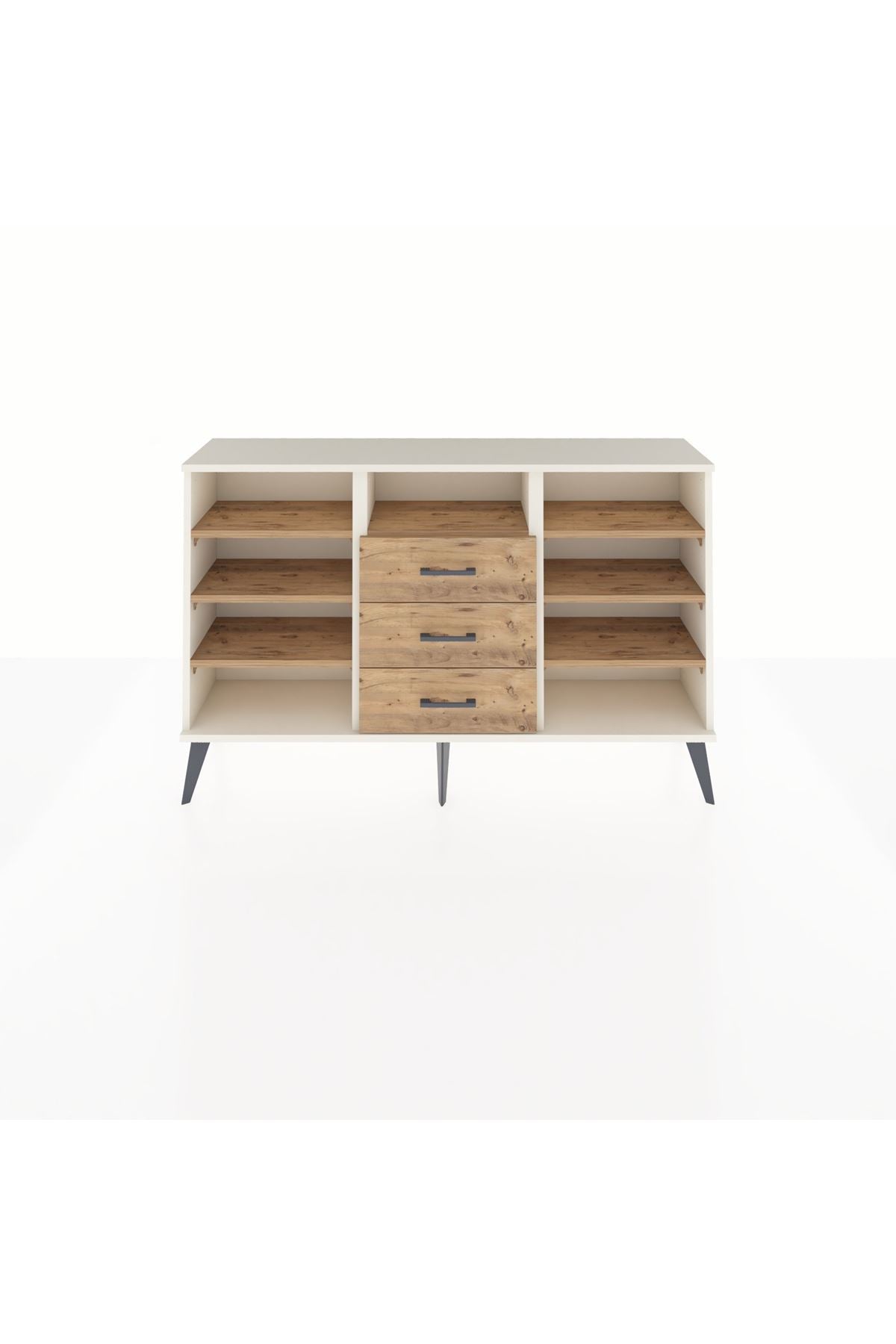 Arges Konsol 7 Raflı 3 Çekmeceli 132x30x83 - S144M014V03A