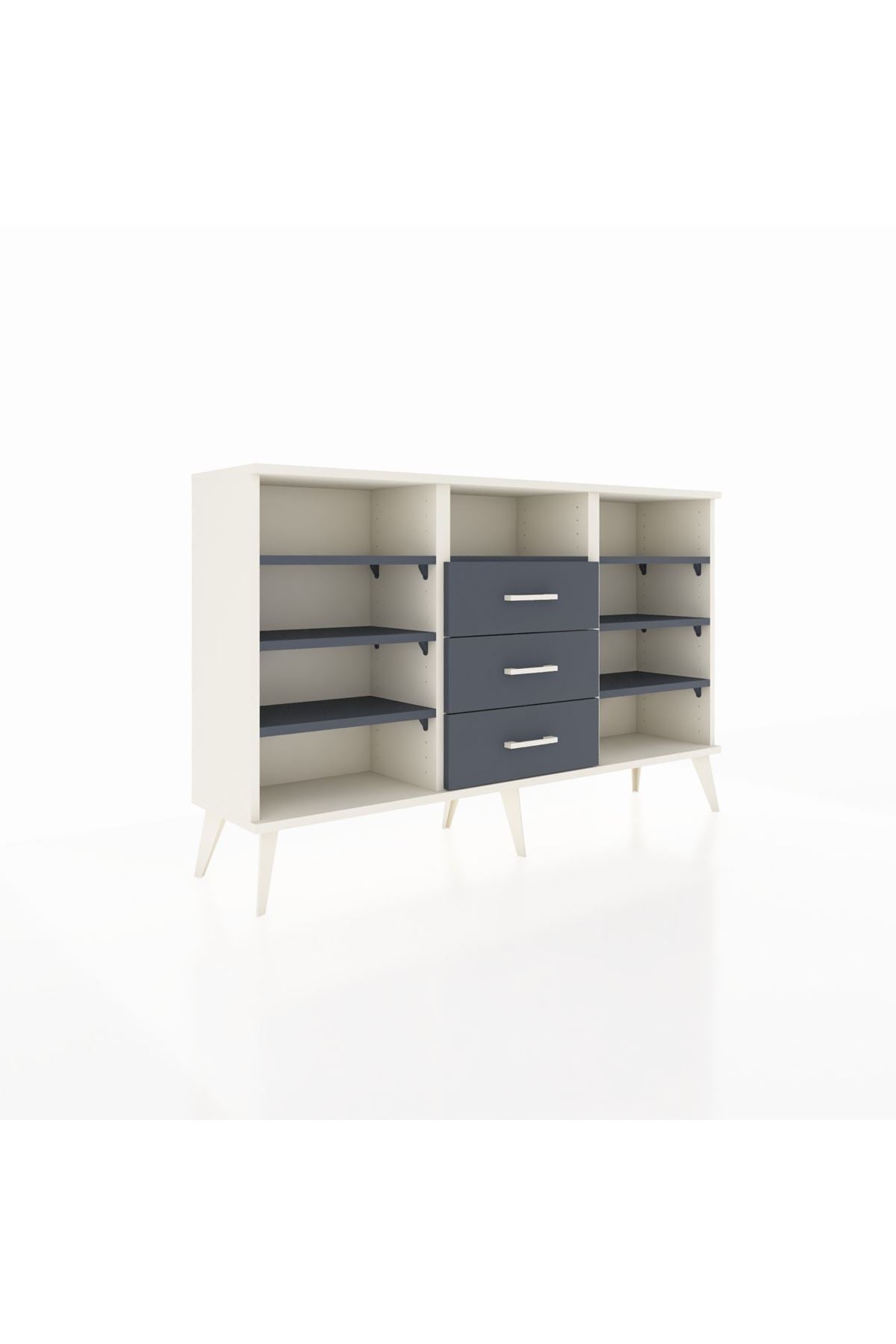 Arges Konsol 7 Raflı 3 Çekmeceli 132x30x83 - S144M014V08A