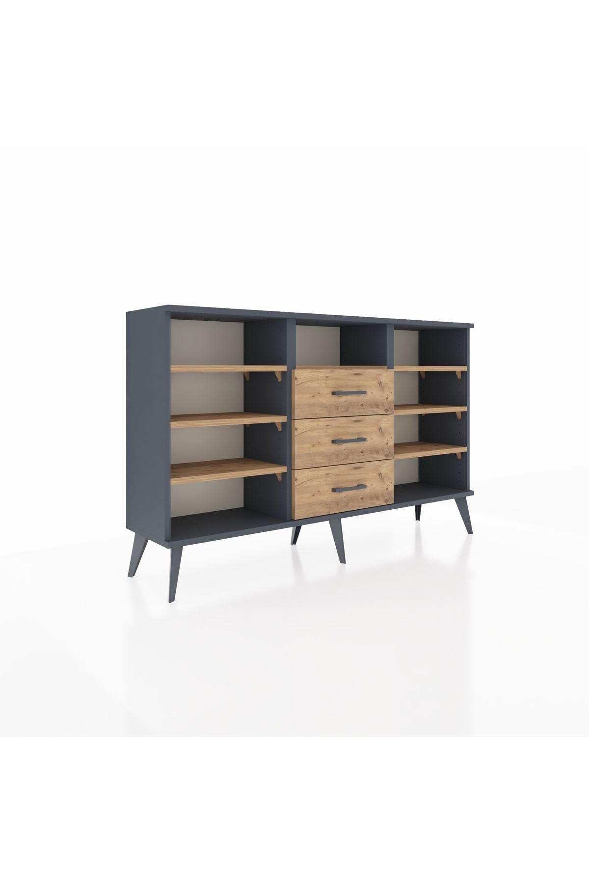Arges Konsol 7 Raflı 3 Çekmeceli 132x30x83 - S144M014V12A