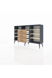 Arges Konsol 7 Raflı 3 Çekmeceli 132x30x83 - S144M014V15A