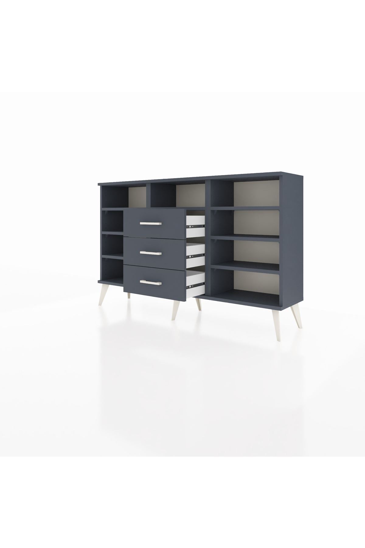 Arges Konsol 7 Raflı 3 Çekmeceli 132x30x83 - S144M014V17A