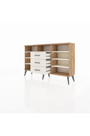Arges Konsol 7 Raflı 3 Çekmeceli 132x30x83 - S144M014V22A