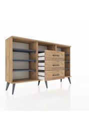 Arges Konsol 7 Raflı 3 Çekmeceli 132x30x83 - S144M014V27A