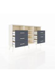 Arges Konsol 5 Raflı 6 Çekmeceli 132x30x83 - S144M015V05A