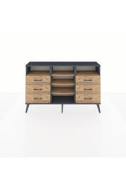 Arges Konsol 5 Raflı 6 Çekmeceli 132x30x83 - S144M015V12A
