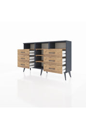 Arges Konsol 5 Raflı 6 Çekmeceli 132x30x83 - S144M015V12A