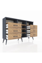 Arges Konsol 5 Raflı 6 Çekmeceli 132x30x83 - S144M015V12A