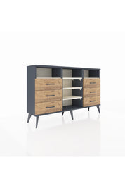 Arges Konsol 5 Raflı 6 Çekmeceli 132x30x83 - S144M015V15A