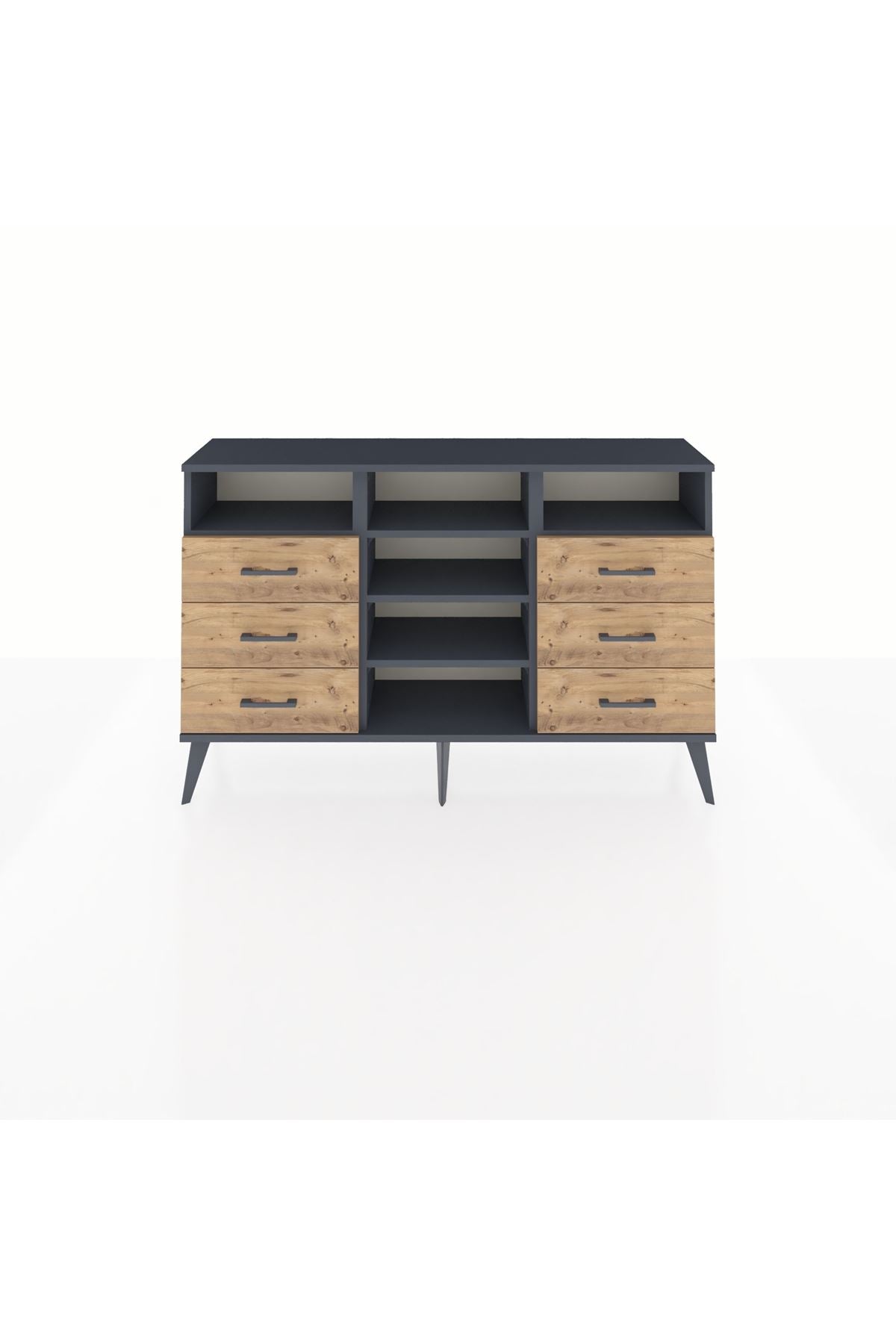 Arges Konsol 5 Raflı 6 Çekmeceli 132x30x83 - S144M015V18A