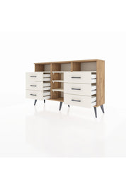 Arges Konsol 5 Raflı 6 Çekmeceli 132x30x83 - S144M015V22A