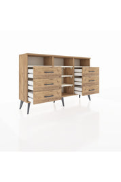 Arges Konsol 5 Raflı 6 Çekmeceli 132x30x83 - S144M015V24A