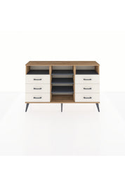 Arges Konsol 5 Raflı 6 Çekmeceli 132x30x83 - S144M015V25A