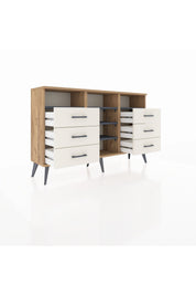 Arges Konsol 5 Raflı 6 Çekmeceli 132x30x83 - S144M015V25A