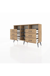 Arges Konsol 5 Raflı 6 Çekmeceli 132x30x83 - S144M015V27A