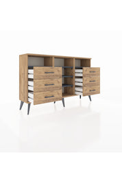 Arges Konsol 5 Raflı 6 Çekmeceli 132x30x83 - S144M015V27A