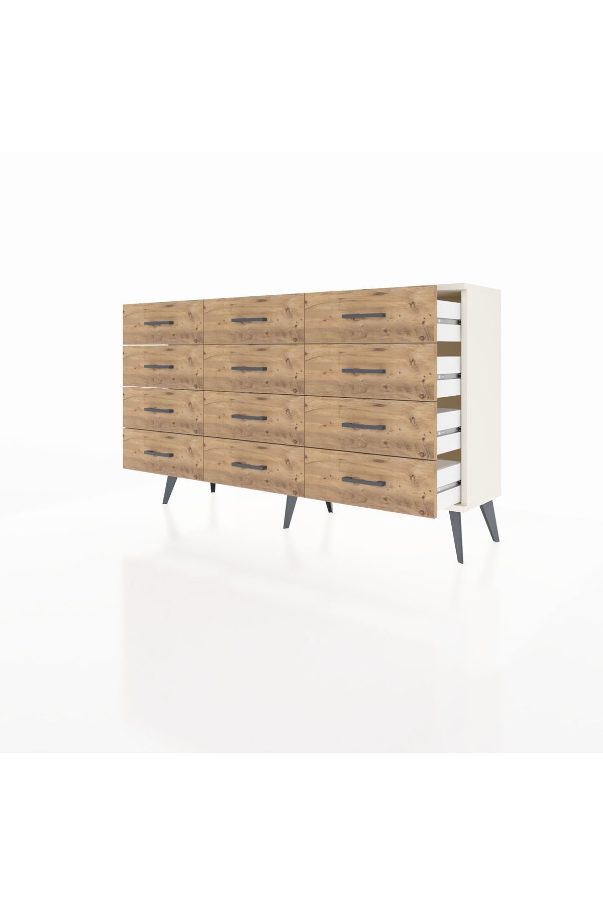 Arges Konsol 12 Çekmeceli 132x30x83 - S144M016V06A