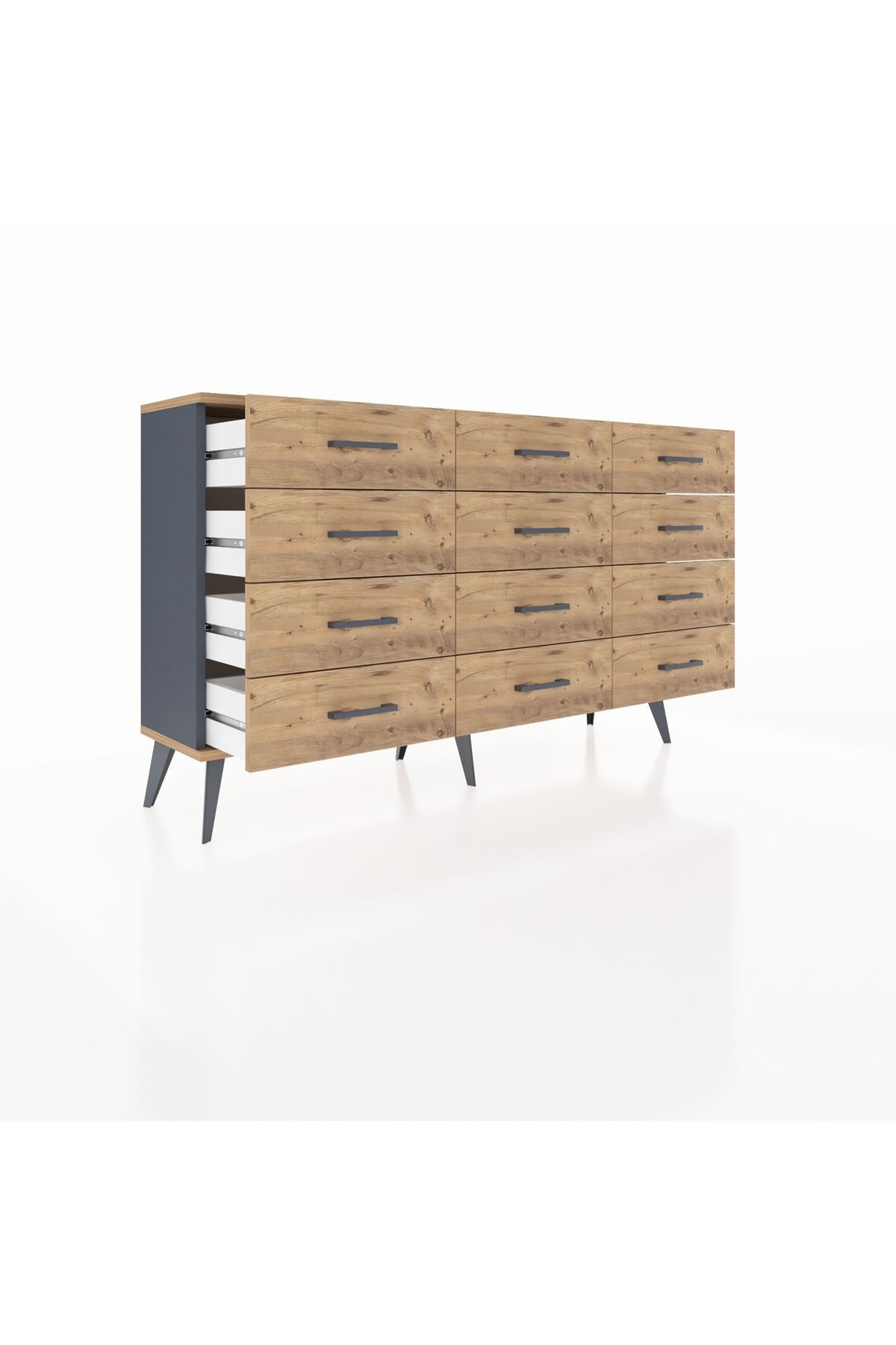 Arges Konsol 12 Çekmeceli 132x30x83 - S144M016V12A
