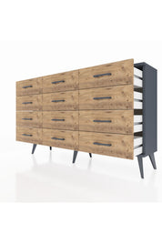 Arges Konsol 12 Çekmeceli 132x30x83 - S144M016V18A
