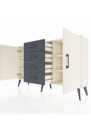 Arges Konsol 4 Raflı 4 Çekmeceli 2 Kapaklı 132x30x83 - S144M017V05A