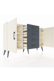 Arges Konsol 4 Raflı 4 Çekmeceli 2 Kapaklı 132x30x83 - S144M017V05A