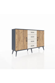 Arges Konsol 4 Raflı 4 Çekmeceli 2 Kapaklı 132x30x83 - S144M017V10A
