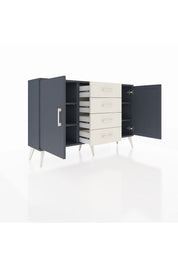 Arges Konsol 4 Raflı 4 Çekmeceli 2 Kapaklı 132x30x83 - S144M017V16A