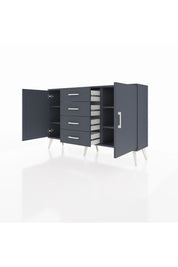 Arges Konsol 4 Raflı 4 Çekmeceli 2 Kapaklı 132x30x83 - S144M017V17A