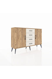 Arges Konsol 4 Raflı 4 Çekmeceli 2 Kapaklı 132x30x83 - S144M017V19A