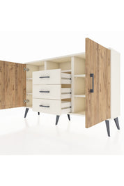 Arges Konsol 5 Raflı 3 Çekmeceli 2 Kapaklı 132x30x83 - S144M018V01A