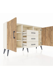 Arges Konsol 5 Raflı 3 Çekmeceli 2 Kapaklı 132x30x83 - S144M018V01A
