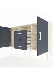 Arges Konsol 5 Raflı 3 Çekmeceli 2 Kapaklı 132x30x83 - S144M018V08A