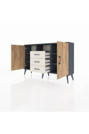 Arges Konsol 5 Raflı 3 Çekmeceli 2 Kapaklı 132x30x83 - S144M018V10A