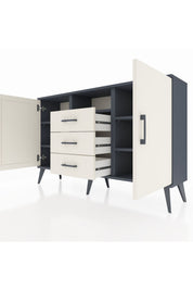 Arges Konsol 5 Raflı 3 Çekmeceli 2 Kapaklı 132x30x83 - S144M018V13A