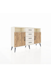 Arges Konsol 4 Raflı 4 Çekmeceli 2 Kapaklı 132x30x83 - S144M019V01A