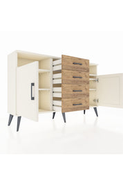 Arges Konsol 4 Raflı 4 Çekmeceli 2 Kapaklı 132x30x83 - S144M019V06A