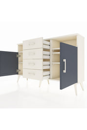 Arges Konsol 4 Raflı 4 Çekmeceli 2 Kapaklı 132x30x83 - S144M019V07A