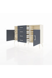 Arges Konsol 4 Raflı 4 Çekmeceli 2 Kapaklı 132x30x83 - S144M019V08A