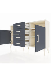 Arges Konsol 4 Raflı 4 Çekmeceli 2 Kapaklı 132x30x83 - S144M019V08A