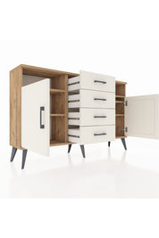 Arges Konsol 4 Raflı 4 Çekmeceli 2 Kapaklı 132x30x83 - S144M019V22A