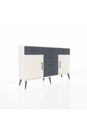 Arges Konsol 2 Raflı 6 Çekmeceli 2 Kapaklı 132x30x83 - S144M020V05A