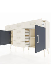 Arges Konsol 2 Raflı 6 Çekmeceli 2 Kapaklı 132x30x83 - S144M020V07A