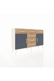 Arges Konsol 2 Raflı 6 Çekmeceli 2 Kapaklı 132x30x83 - S144M020V09A