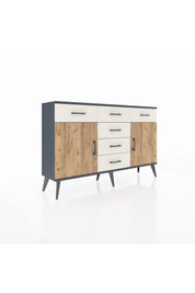 Arges Konsol 2 Raflı 6 Çekmeceli 2 Kapaklı 132x30x83 - S144M020V10A