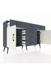 Arges Konsol 2 Raflı 6 Çekmeceli 2 Kapaklı 132x30x83 - S144M020V14A