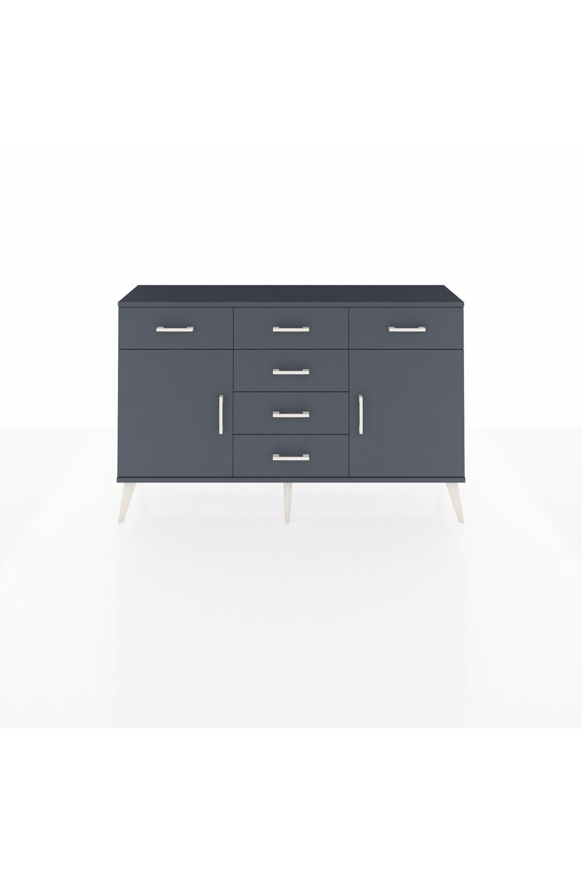Arges Konsol 2 Raflı 6 Çekmeceli 2 Kapaklı 132x30x83 - S144M020V17A